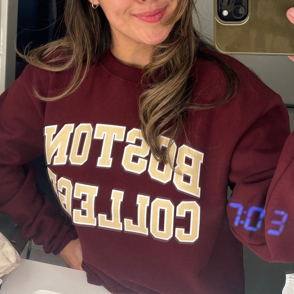 Boston college sweatshirt